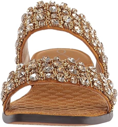 Sam Edelman Women's Ezel Flat Sandal, Golden Yellow, 5 | Image 1
