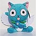 Qarunt Anime Cartoon Fairy Tail Happy Peluche, Cartoon Soft Peluche Dolls, Regali per Bambini, Ragazzo, Ragazza e Amici Natale, 30 cm