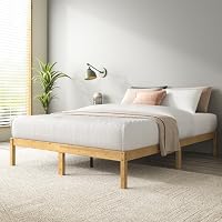 Zinus Queen Bed Frame Bamboo Wood Base Timber Bedroom Furniture
