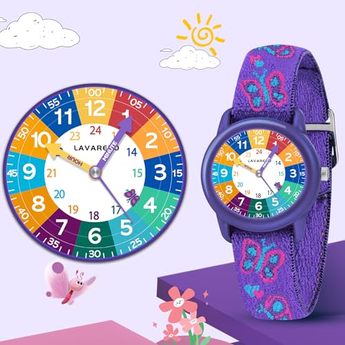 Kids Watch with Elastic Fabric Strap, Waterproof Analog Watch for Kid Ages 3-12 | Kids First Watches | Fun Learning Timepiece | Ideal Gift for Toddler & Children3