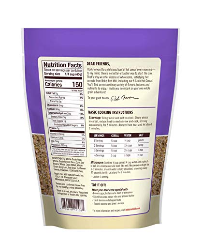 Bobs Red Mill Cereal 8 Grain Gluten Free, 27 oz - image 2