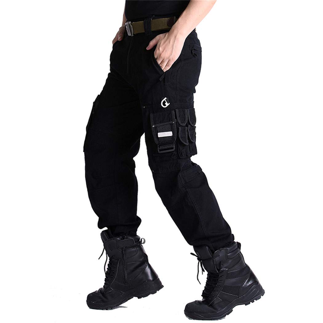 Pantalon Tactique Homme Cargo 9 Poches – Tissu Ripstop Indéchirable, Résistant Eau, Respirant – Travail, Randonnée, Construction