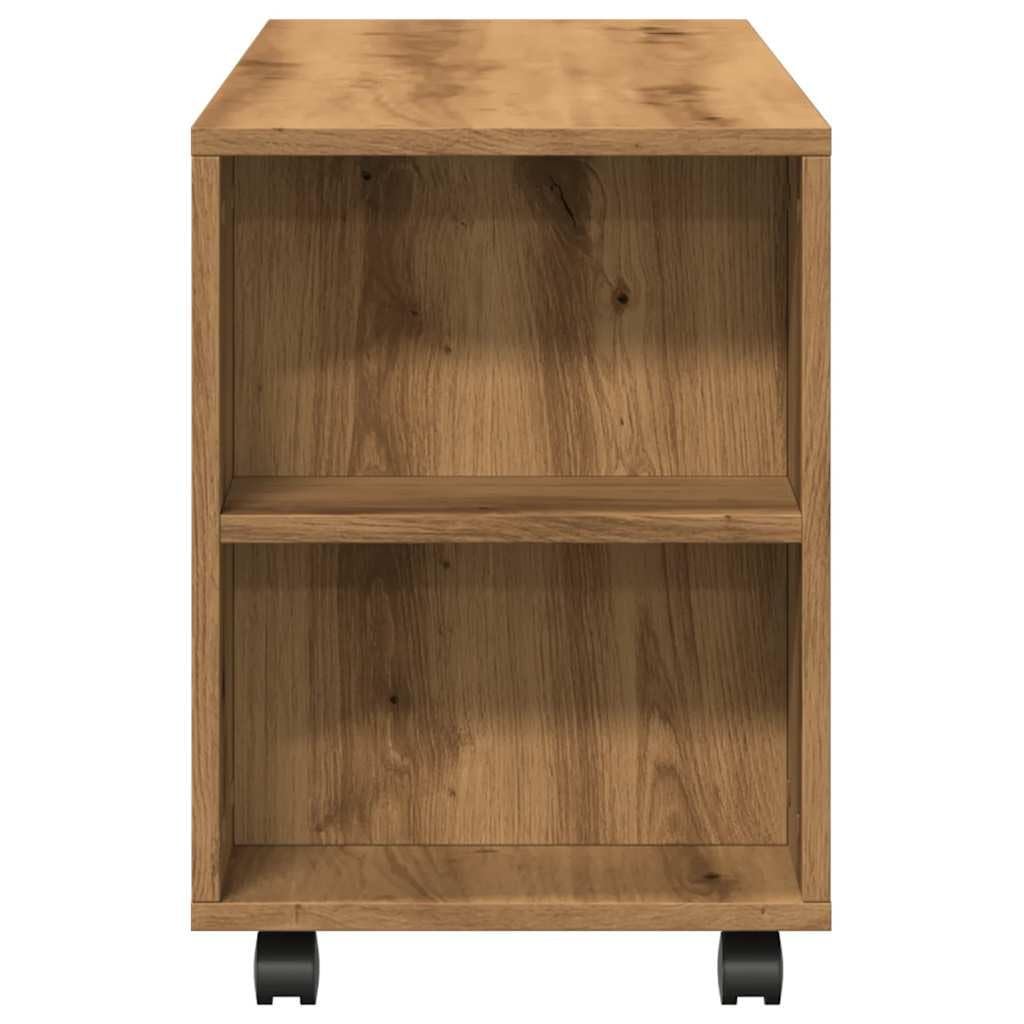 Snsowed Mueble TV Ruedas Madera ingeniería Roble Artisan 102x34,5x43cm, Mesa TV, Mueble TV Salon, Mueble Television, Mesa Television, Muebles De Salon, Mesa Salón TV - 855991