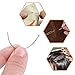 Pincute 50 Pcs Weaving Needle, C Curved Weaving Needle, 2 inch Hair Weave Needle, Wig Making Pins Needles Set for Wig Making, Blocking Knitting