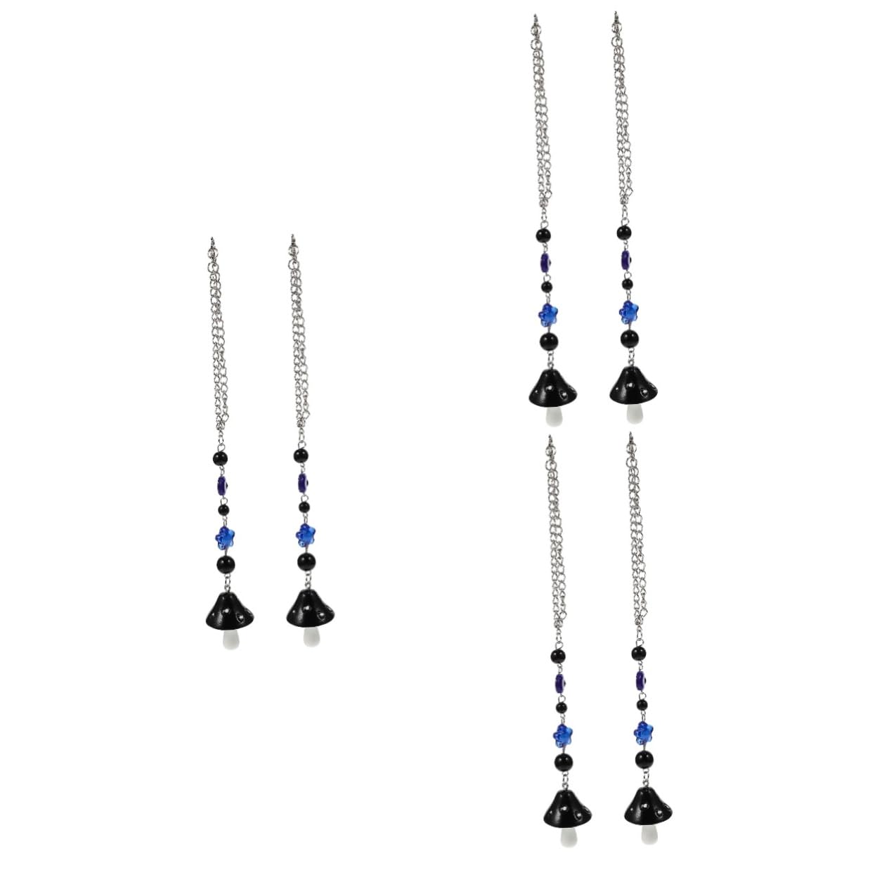 Cabilock6 Pcs Mushroom Ornament Rear View Decor Accesorios Para El Auto Dog Car Seat Car Ornaments for Rear View Mirror Car Pendant Car Keychain Hanging Accessories Resin Eye