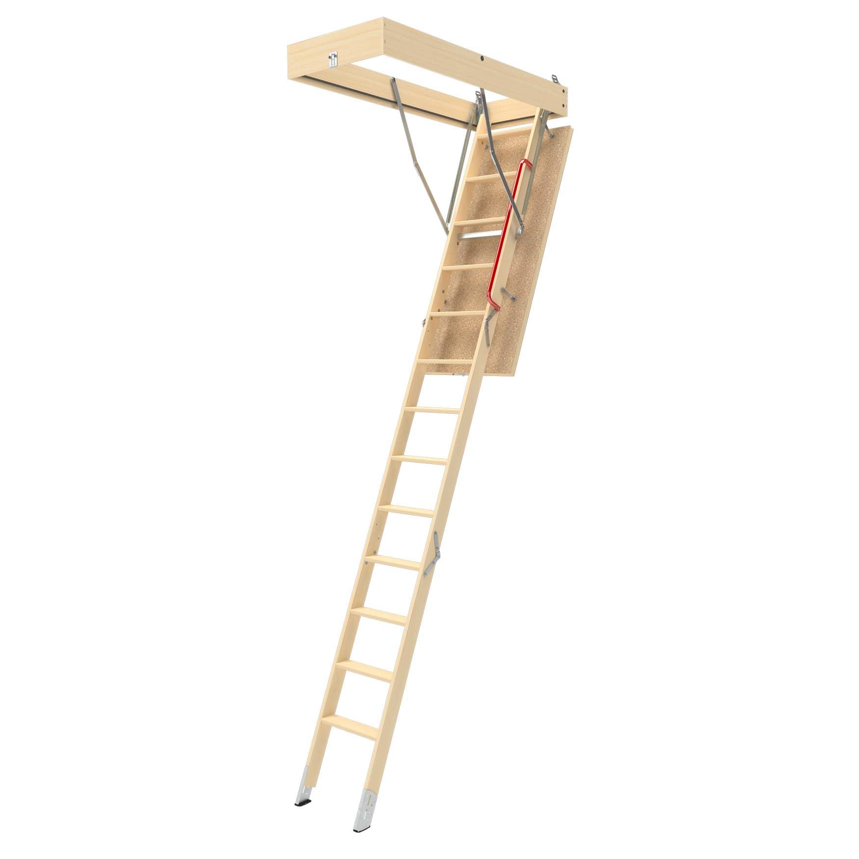 LWP Insulated Wood Attic Ladder 7 8 - 9 4 22.5 x 47 with 350 lb. Load Capacity product thumbnail 2