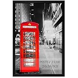 Lavezee 24x36 Poster Frame Black Display 24 x 36 Inch Photo Picture Frame for Wall, Pack of 1