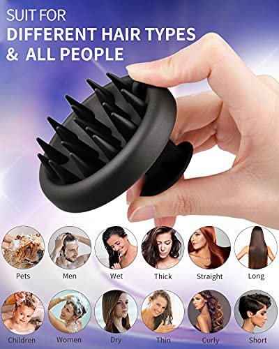 Beautlohas. Silicone Scalp Massager Shampoo Brush, Shower Scalp Scrubber With Soft Bristles, Scalp Brush For Hair Growth & Dandruff Treatment, Wet Dry Hair Massager For All Hair Types Of Women (Blue) #TOP6