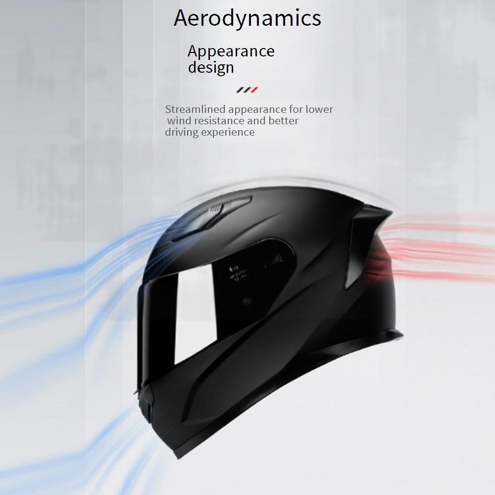 Casco Integral de Motocicleta para Adultos con Doble Visera, Aprobado por El Dot, para Carreras de Motos Y Bicicletas de Calle, para NiñOs Y Adultos, con Visera, Guantes Y MáScara