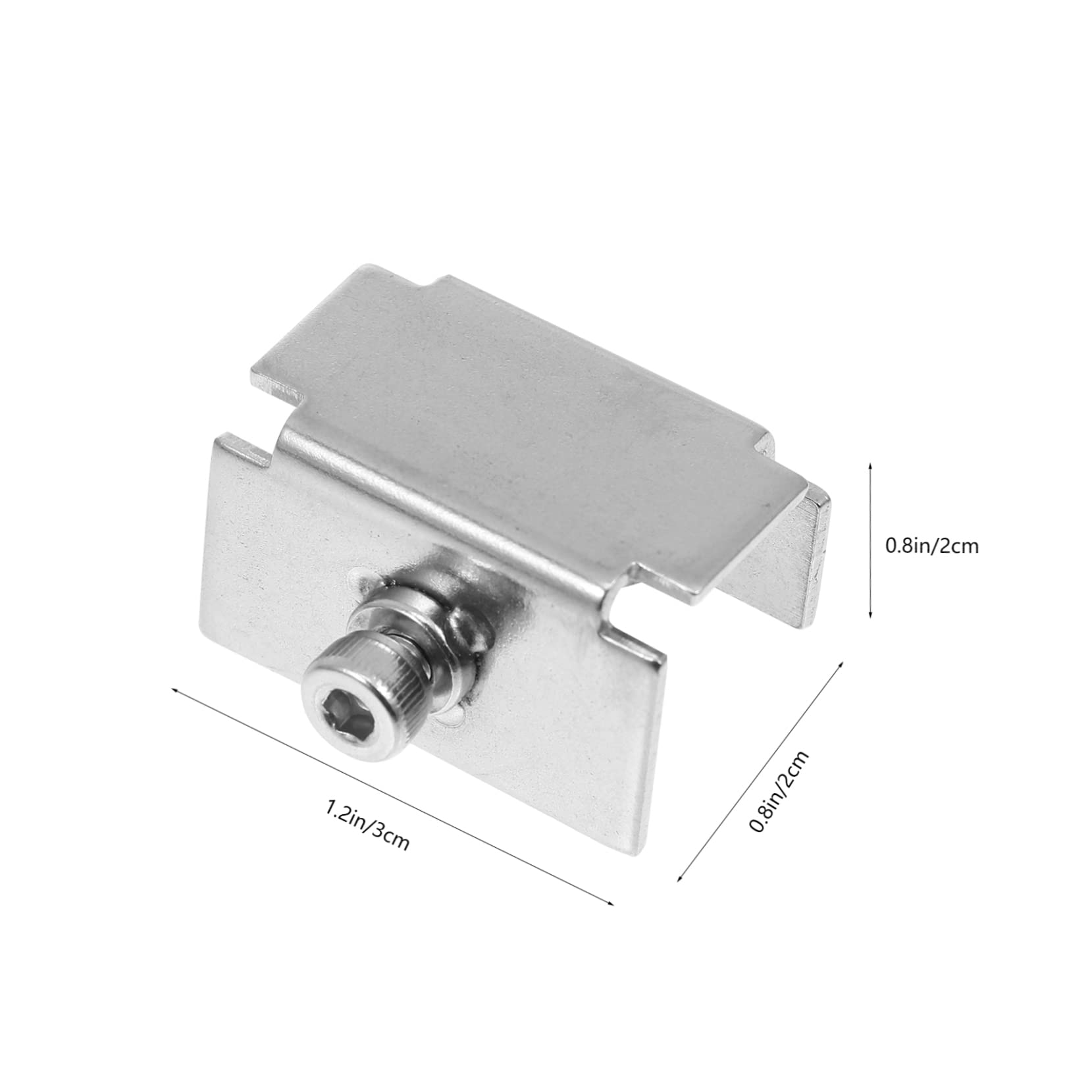 PLAFOPE 12 Stk 3d Drucker Zubehör Druckerplattformklemmen Bettklemmen Für 3d-drucker Bettfixierer Aus Glas Verstellbarer Druckerbett-clip Druckerglas Rostfreier Stahl Glasclip Einstellbar