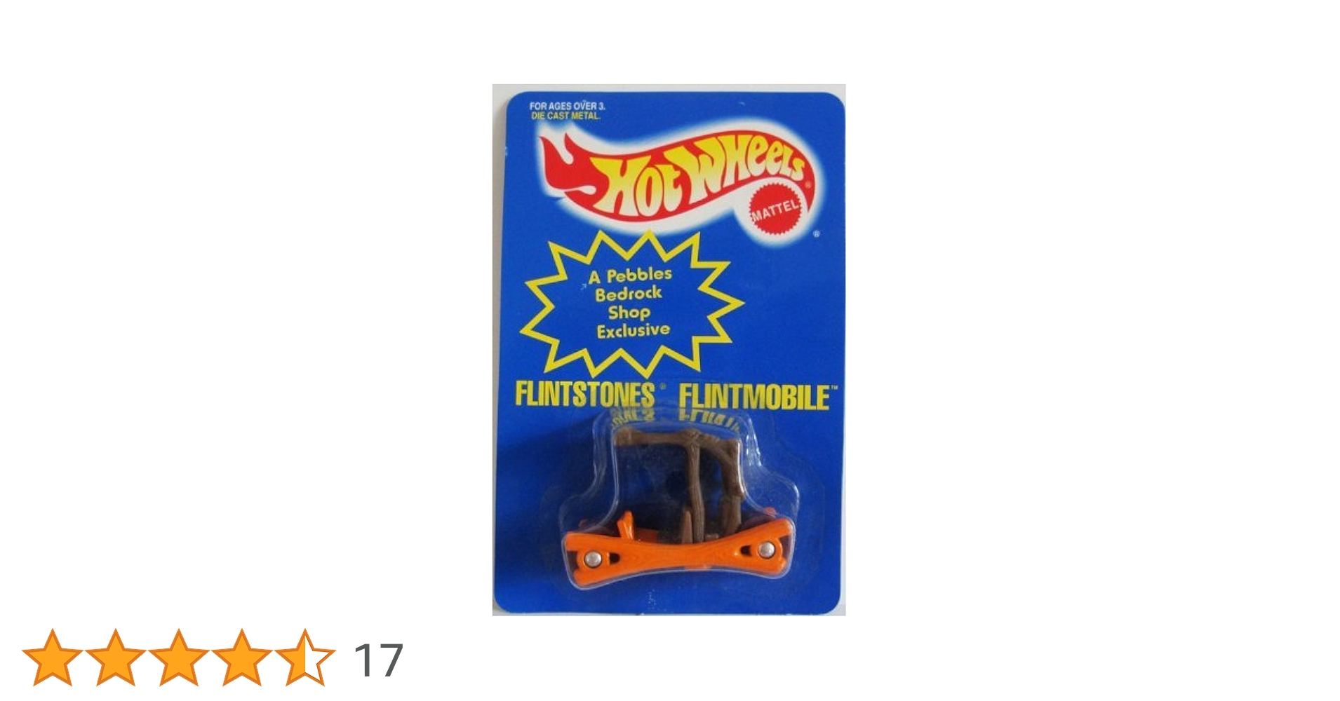 Hot Wheels 1994 Color Changing Flintstones Flintmobile 1:64