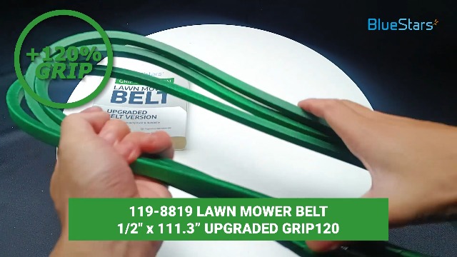 Image of [Upgraded Grip120] BlueStars 119-8819 Deck Belt Aramid Cord 1 /2 inch x 113.3'' | Deck Belt for 42 Inch Deck Toro TimeCutter SS4225 SS4235 MX4260 Exmark Quest Zero Turn Mowers 119-8819-SL 147-2924