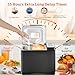 KBS 19-in-1 Programmable Bread Maker,2LB Large Bread Machine Stainless Steel with Sourdough,Gluten-Free,Nonstick Ceramic Pan,650W Bread Maker Machine with 15H Timer&1H Keep Warm,3 Crust Colors,Recipes
