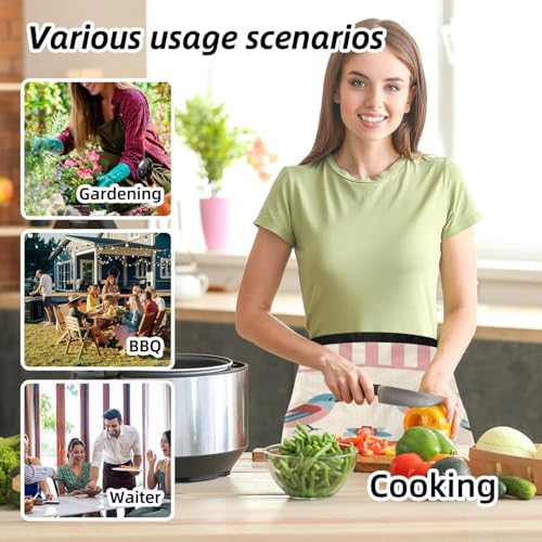 Demi-tablier pour cuisine et restaurant résistant aux taches de graisse