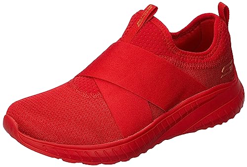 Skechers Womens BOBS Squad Chaos - 2SHINE Red Sneaker - 3 UK (117221) (B0BM64X7RB) Amazon Price History, Amazon Price Tracker
