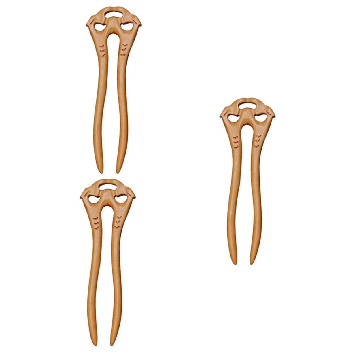 DOITOOL 3stücke Retro Holz Haarnadel Für Frauen U-förmige Haarspange Aus Hochwertigem Holz Elegantes Haaraccessoire Für Hochzeiten Und Besondere Anlässe Für Chinesische Kleidung