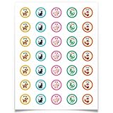 Super Fun, Cute Animal Toilet Target Stickers 35 Pack for Potty Training. Improve Aim with Educational Targets for Little Boys. Prevent Bathroom Messes with Long-Lasting Waterproof Decals for Toddlers