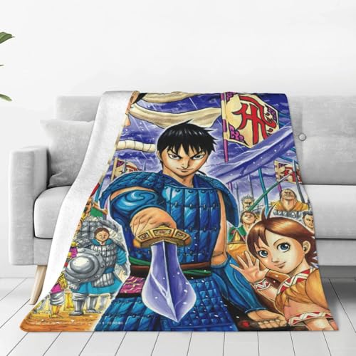 キングダム 毛布 ブランケット 大判 フリーサイズ 暖かい 軽量 ふわふわ 一人用 ソファ ベッド オフィス 膝掛け 洗える 秋冬50"x40"