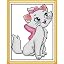 Pink cat, 9.4×13 inch