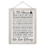 In This House Sign, Farmhouse Wood Sign, Rustic Hanging Wood Plaque Sign, farmhouse Home Decor, Room Decoration, House Door Sign, Wall Decor, Decorative Wooden Wall Sign