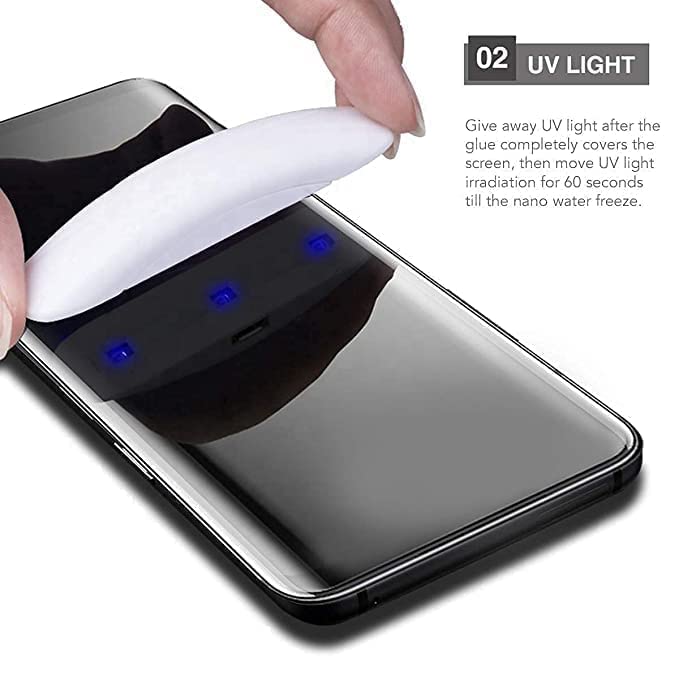 Image of Diruite UV Tempered Glass for Vivo Y 78 /Y 78 Plus- Premium 9H Hardness, Full Edge-to-Edge Coverage, Crystal HD Clarity, UV Glue with Easy Installation Kit (Pack of 1)
