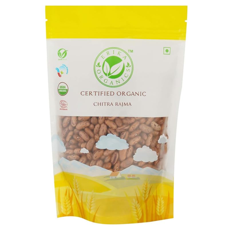 ERIKA ORGANICSErika Organics Rajma Chitra, 4kg (500gx8)