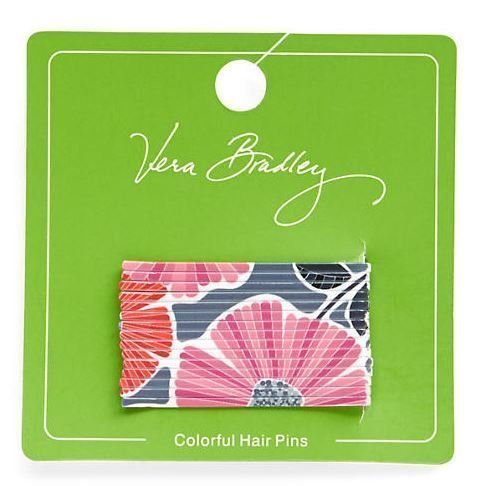 Vera Bradley Colorful Hair Pins Bobby Pins, Cheery Blossoms