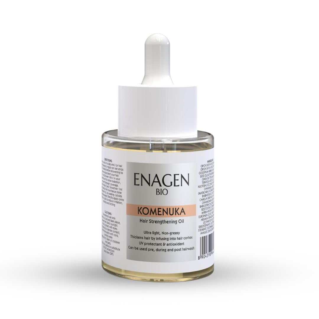 Enagen Bio Komenuka Hair Strengthening, Growth, Anti-Frizz Rice Based Hair Oil-image-40