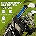 FINGER TEN Golf Alignment Sticks Rods Swing Trainer Tools 48 Inch 2 Or 3 Pack, Fits in Golf Bag Tour Stickers Practice Training Aid (2 Pack Navy)