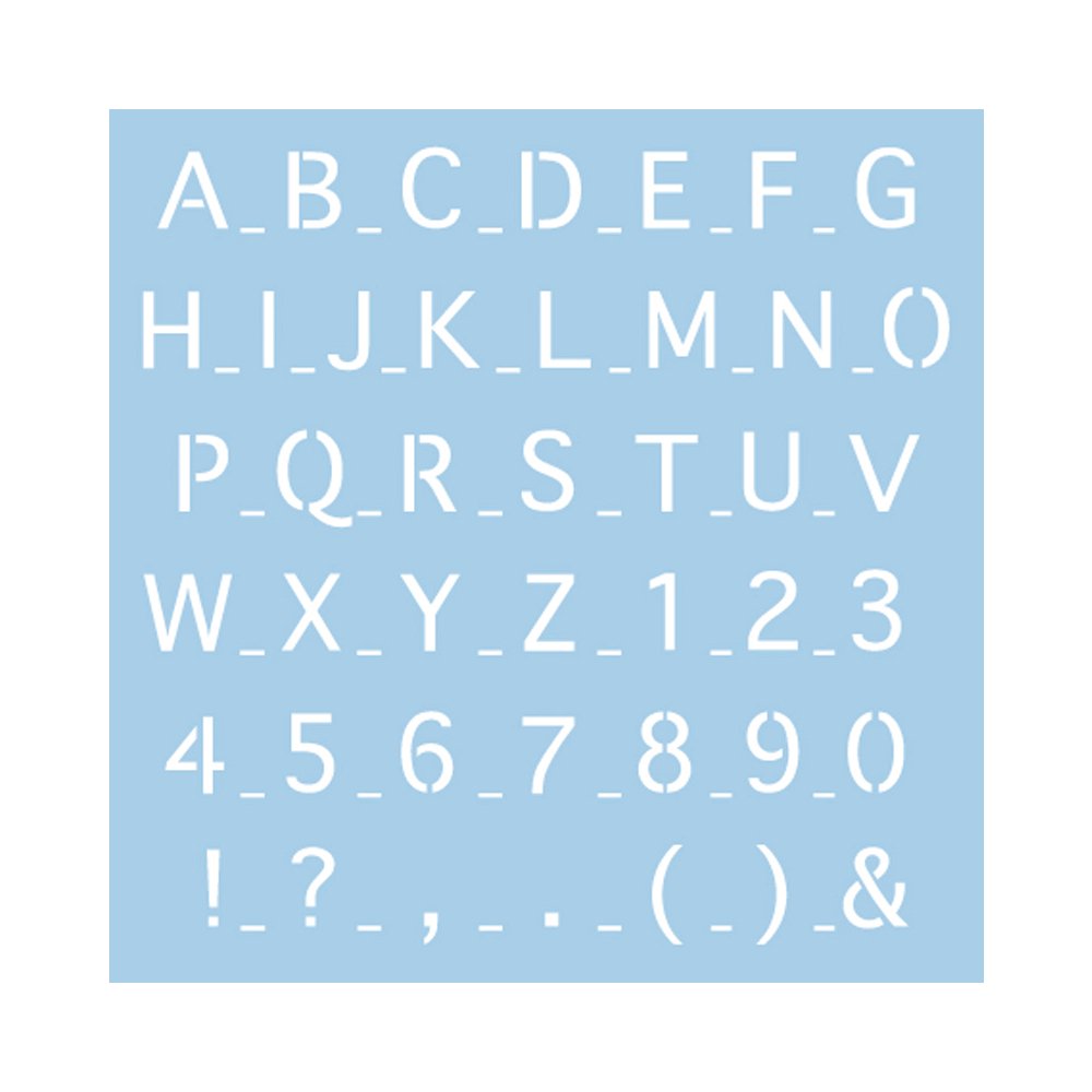 Rayher 3836300, stencil, 30 x 30 cm, 1 piece, writing 2