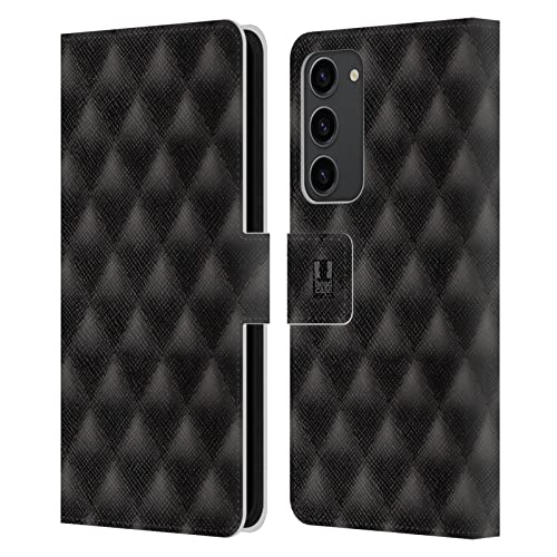 Étui portefeuille Samsung S23+ 5G finition cuir design Diamant Noir