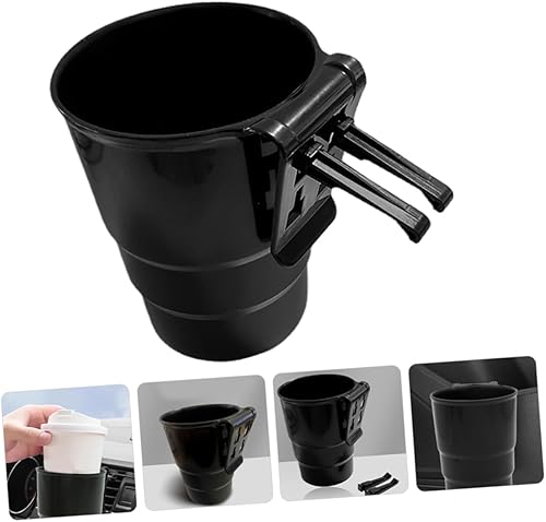 Miniatura 7 de TIDTALEO 2 portavasos, multifunción, organizador de vasos de ventilación de automóvil, elegante soporte para teléfono para bebidas con clip de