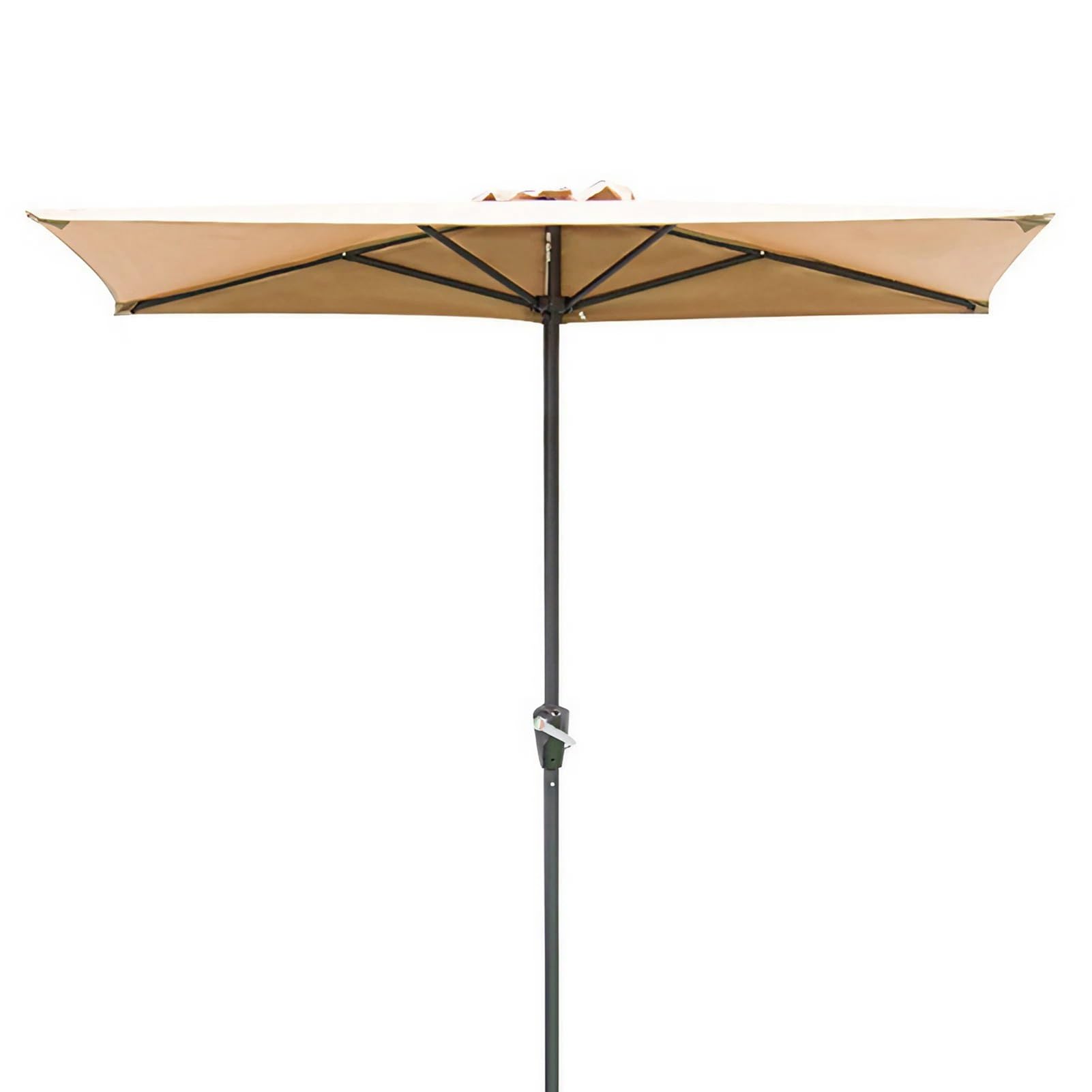 200 cm Media Sombrilla de Exterior Parasol para Pared de Jardín con Manivela de Balcón Exterior Terraza Protección UV