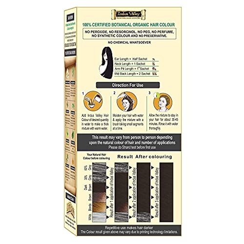 Tinte orgánico castaño oscuro con henna 220g miniatura 3
