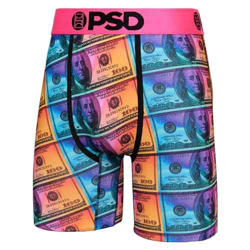 PSD Men's Money Gleam Boxer Briefs, Multi, XL