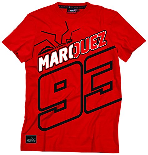 Unbekannt VR 46 - Camiseta de Marquez, Rojo, 42