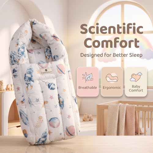 Image of StarAndDaisy 3 in 1 Baby Sleeping Bag for New Born, Baby Bedding Set, Washable & Foldable Cotton Design Godari, Toddlers Bed, Baby Bedding, Baby Mattress, Cradle Bed