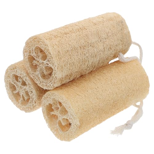 Beaupretty 3pcs Loofah Dish Sponge, Dishwashing Scouring Pad Natural Loofah Vegetable Scrubber for Kitchen