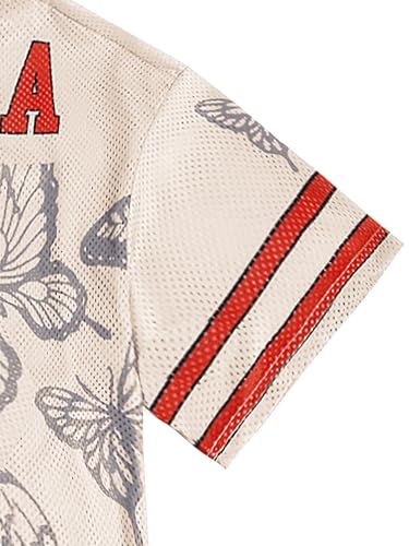 SOLY HUX Men's Summer Jersey Shirts Short Sleeve V Neck Graphic Tees Sports Baggy T-Shirt Tops4