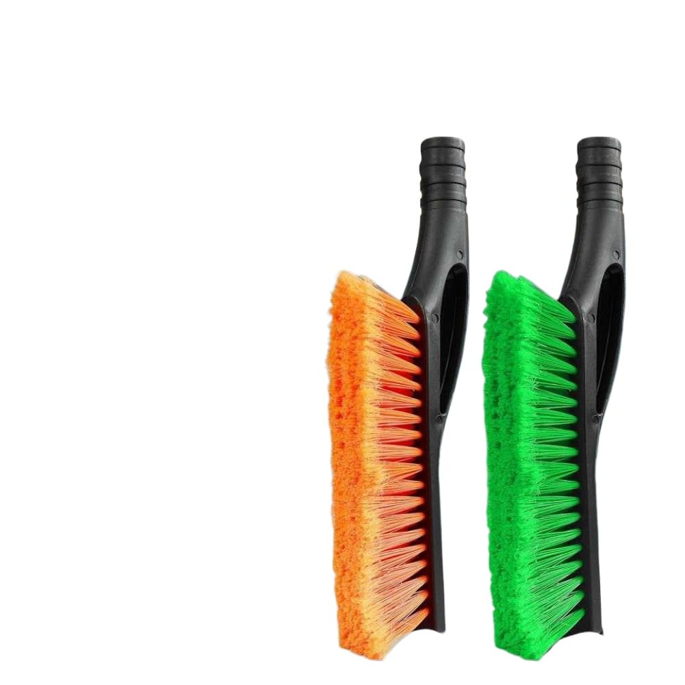 Rascador y Cepillo de Nieve para Coche de Aluminio de 27 Pulgadas con Agarre de Espuma, Paquete de 4 en Naranja, Rojo, Verde y Azul