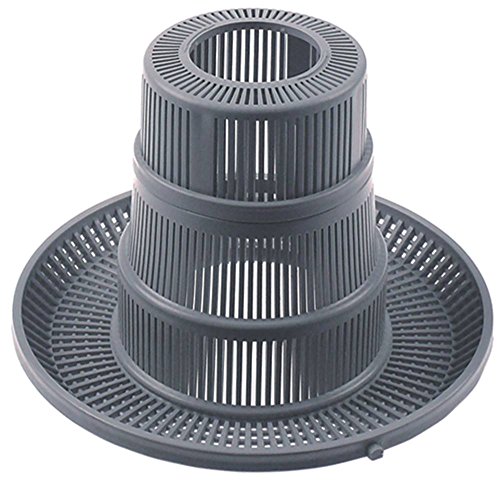 Fagor Filtro redondo para lavavajillas FI-48B, FI-64B, FI-48, FI-48W, FI-64W para desagüe del depósito de 204 mm de diámetro, altura 140 mm, agujero de 50 mm de diámetro