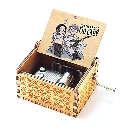 Cuzit Isabella's Lullaby Music Theme from Anime The Promised Neverland Music Box TPN Fans Tiny Hand Crank Musical Box, White Cuzit Isabella's Lullaby Music Theme from Anime The Promised Neverland Music Box TPN Fans Tiny Hand Crank Musical Box, White