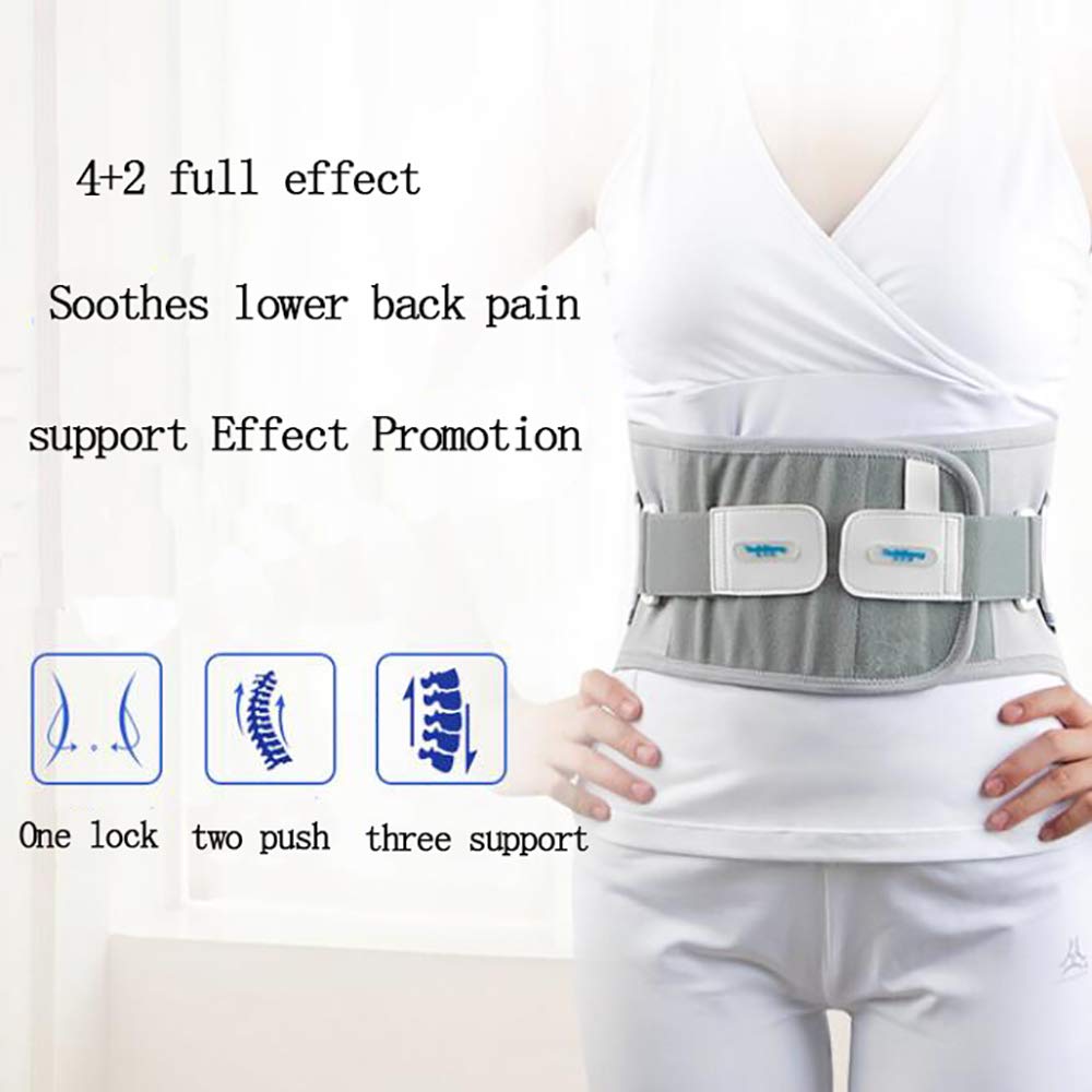 Faja Lumbar Fitness - para el Alivio del Dolor Lumbar - para Hernia de Disco, ciática - con Almohadilla Lumbar extraíble,XXL