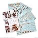 Flash Tattoos Lunar Love Authentic Metallic Temporary Tattoos 4 Sheet Pack (Black/gold/silver/white) - Includes Over 38 Premium Waterproof Tattoos
