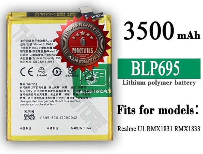 Image of Original BLP695 Battery for realme U1 / RMX1831 / RMX1833 Battery with 6 Month Warranty****(N00111)