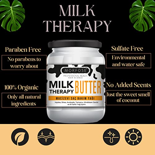 Morfose Milk Therapy Leave-In Conditioner And Milk Therapy Butter Set - Nourishing Hair Care #TOP3