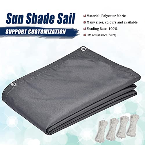 Voile solaire imperméable 4x4,5m jaune bâche pour balcon - 8