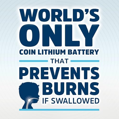 Energizer Ultimate Child Shield CR2032 Batteries (4 Pack), 3V Lithium Coin Batteries, Compatible with Apple AirTag and Tile Pro Devices, Key Fobs, Watches and More