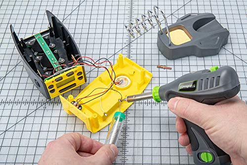 Genesis Glsi08 8V Li-Ion Cordless Soldering Iron With Iron Holder, Solder Wire, Fine Tip, Chisel Tip, Removable Rechargeable Battery, Charger And 2 Year Warranty #TOP3