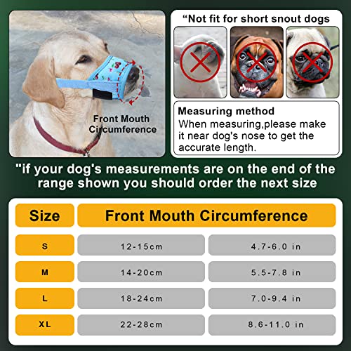 Dzmodz Dog Muzzle Adjustable Drinkable Comfortable Breathable Dog Muzzle. Pet Muzzle Suitable For Small, Medium, And Large Dogs，Stop Biting Barking Chewing(M) #TOP2